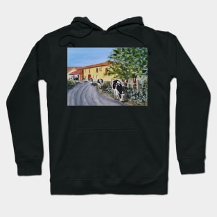 Cows on the Camino de Santiago Hoodie